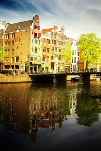 Старый город Амстердам — стоковое фото