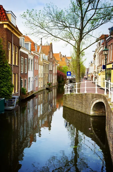 Cidade velha, Delft, Holanda — Fotografia de Stock