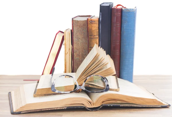 Books and glasses — Stock Photo, Image