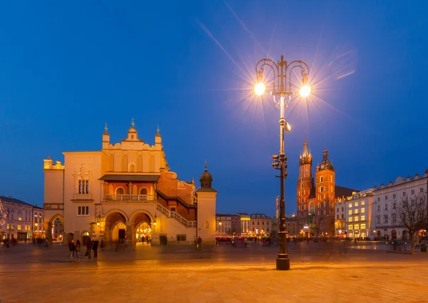 Marktplatz in Krakau, Polen — Stockfoto