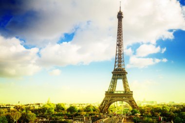Eiffel turu ve Trocadero, Paris 'ten