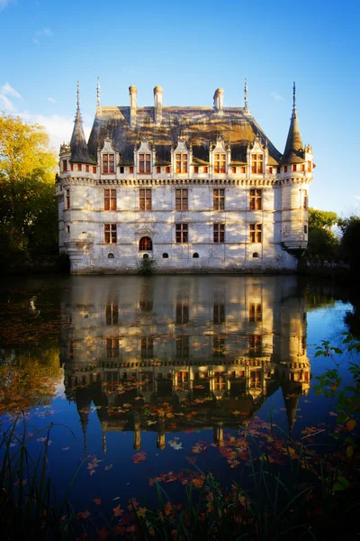 Азе ле Ридо chateau, Франції — стокове фото