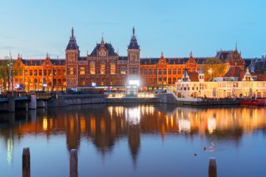 Amsterdam Cityscape geceleri