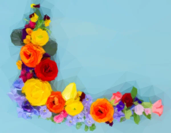 Composizione festiva di fiori — Vettoriale Stock