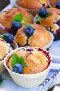 Yaban mersini ile cupcakes