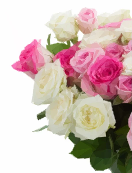 Bukiet świeżych róż — Wektor stockowy