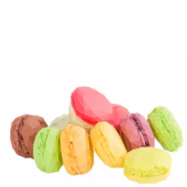 Pilha de macaroons — Vetor de Stock