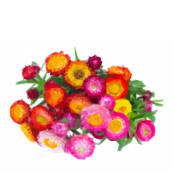 Bouquet di fiori eterni — Vettoriale Stock