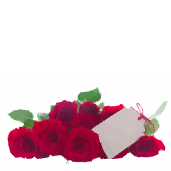 堆的红玫瑰 — 图库矢量图片