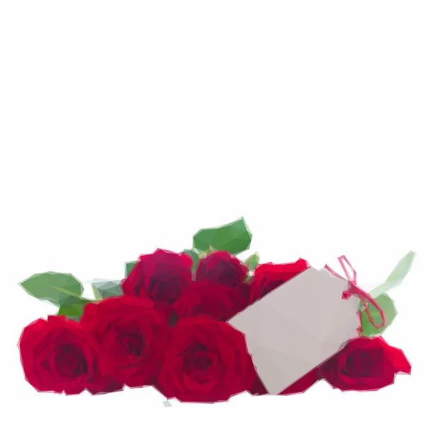 Mucchio di rose rosse — Vettoriale Stock