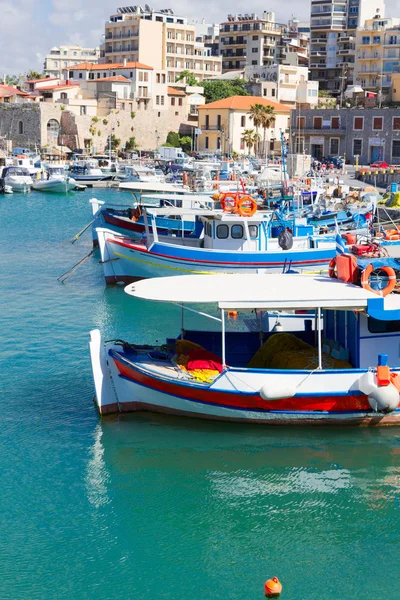 Starý přístav z Heraklionu na Krétě, Řecko — Stock fotografie