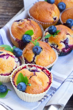 Yaban mersini ile cupcakes