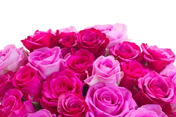 Kytice z čerstvých růžových růží — Stock fotografie