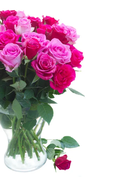 Bouquet of fresh pink roses — Stock Photo, Image