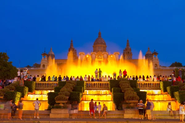 Magic Fountain light show, Barcelona — Stock Photo, Image