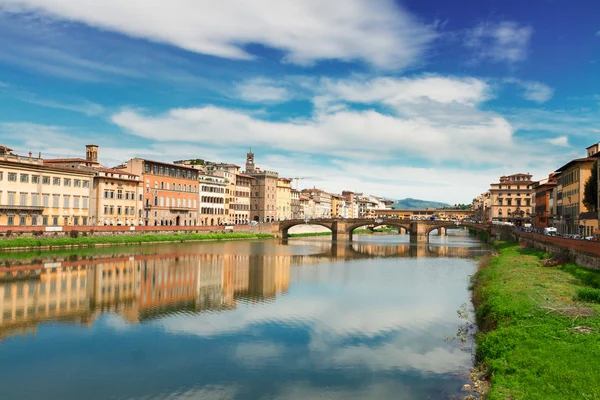 Old town and river Arno, Florence, Italy — Stock Photo, Image