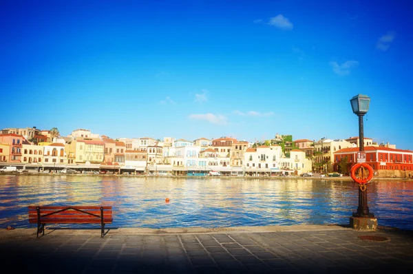 Velencei habour, chania, Kréta, Görögország — Stock Fotó