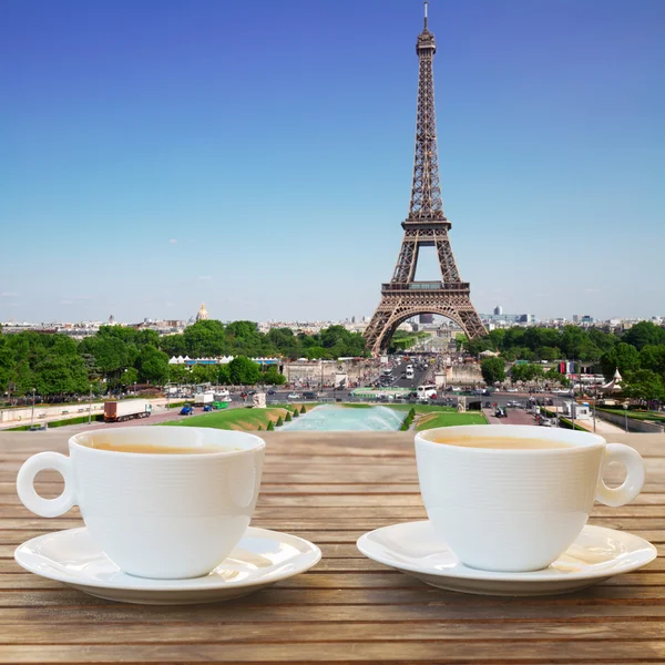 Cup of coffee in Paris — Stock Photo, Image