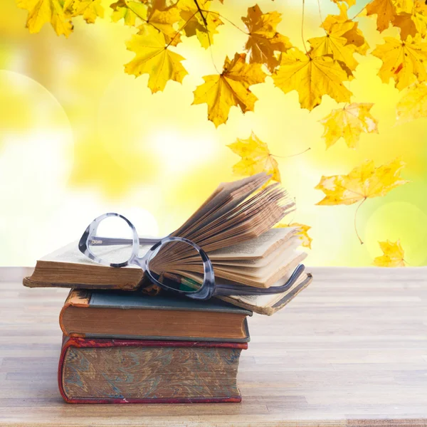 Books and glasses — Stock Photo, Image