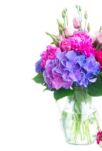 Heldere roze en blauwe bloemen — Stockfoto