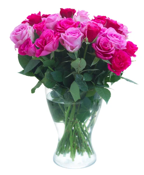 Bouquet of fresh pink roses — Stock Photo, Image