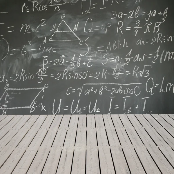 Mathematische Formeln auf Tafel — Stockfoto
