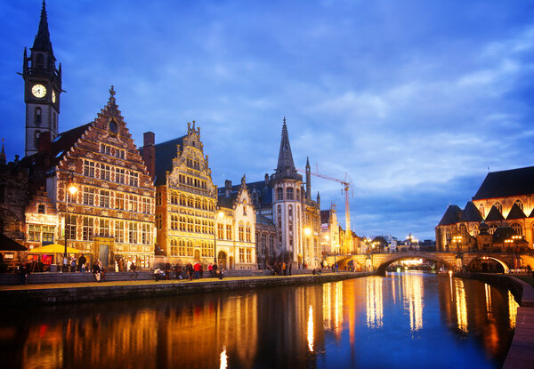 Old Buildings With Canal, Ghent