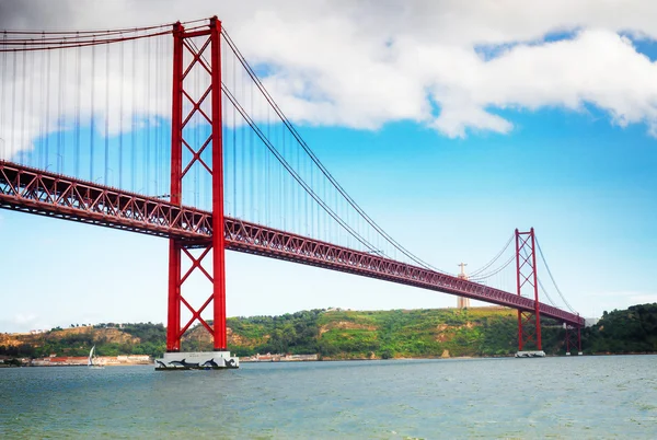 Bridge of 25th April, Lisbon — Stock Photo, Image