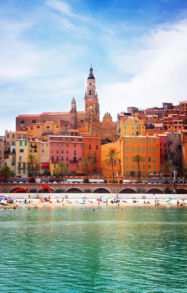 Menton at summer, France — Stock Photo, Image