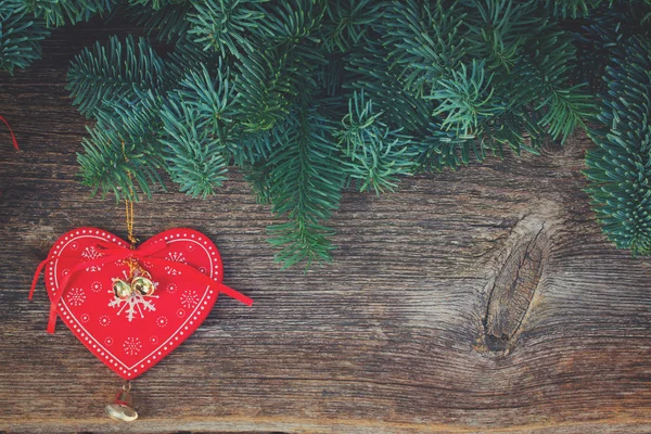 Ramas de árboles perennes frescas de navidad — Foto de Stock