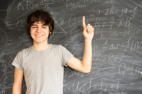 Teenager boy getting an idea — Stock Photo, Image