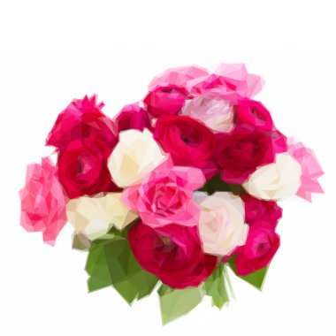 pembe Düğünçiçeği çiçek demet