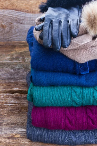 Conjunto de roupas de lã — Fotografia de Stock