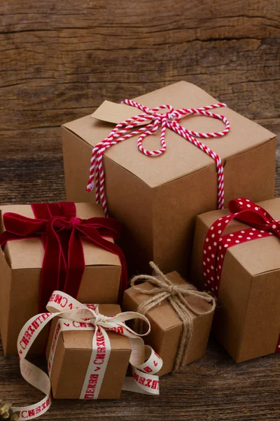 Cajas de regalo hechas a mano — Foto de Stock