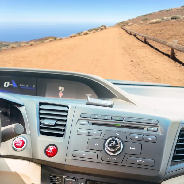 Car dashboard with keys — Stock Photo, Image