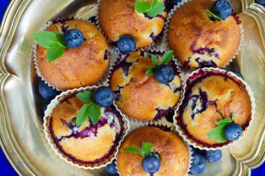 Yaban mersini ile cupcakes