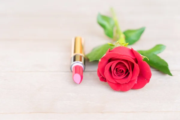 Red lipsick still life — Stock Photo, Image