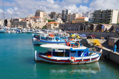 heraklion, Girit, Yunanistan'ın eski liman