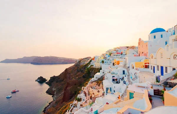 Hermosos detalles de la isla de Santorini, Grecia — Foto de Stock