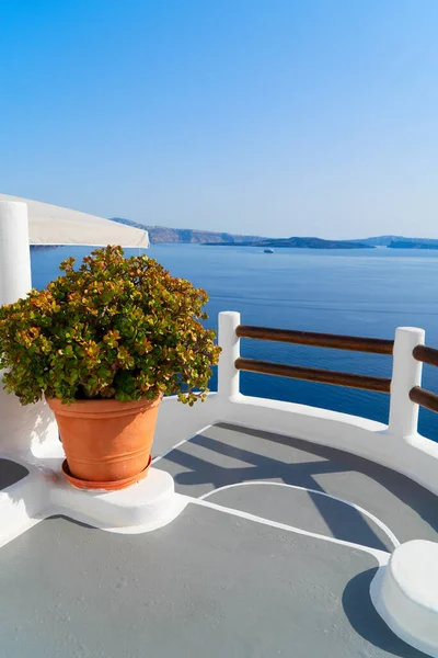 Hermosos detalles de la isla de Santorini, Grecia — Foto de Stock