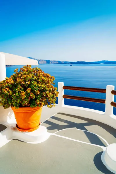 Hermosos detalles de la isla de Santorini, Grecia — Foto de Stock