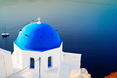 Oia, geleneksel Yunan köyü.