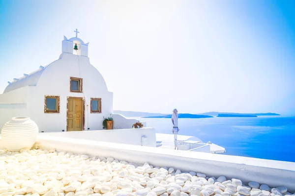 Прекрасні деталі острова Санторіні (Греція). — стокове фото
