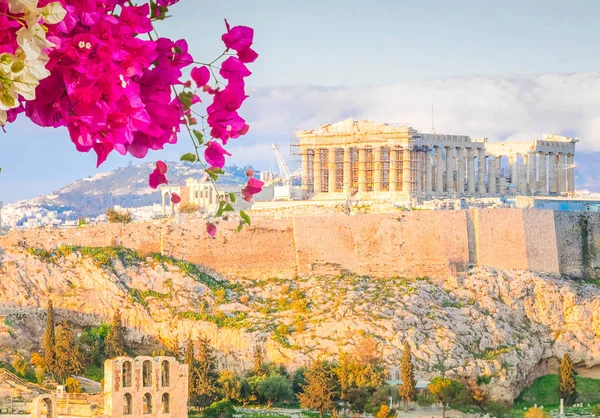 希腊雅典著名的天际线 — 图库照片