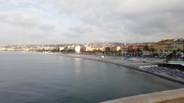 Nice, Fransa şehir manzarası — Stok video
