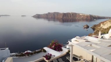 Oia, geleneksel Yunan köyü.