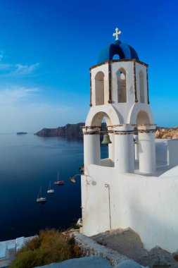 Denizli geleneksel mavi kubbe, Santorini.