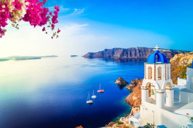 Beyaz Belfries Santorini Adası, Yunanistan