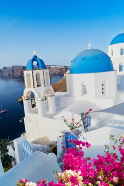 Beyaz Belfries Santorini Adası, Yunanistan