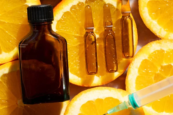 Citrus fruit vitamin c serum oil beauty care